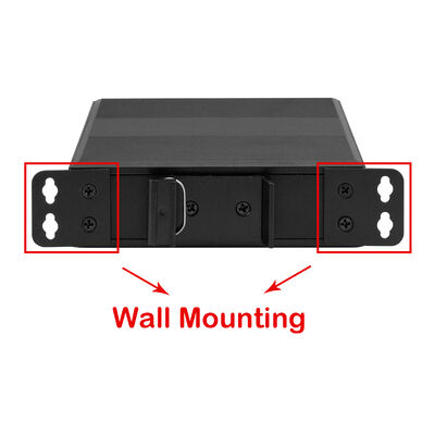 5 puertos de red rápida DIN PoE Switch PoE Af/At 120W Presupuesto DC48V Entrada CE Certificado por la FCC