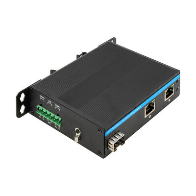 Switch de Fibra Óptica Industrial Fast Ethernet Ranura SFP No Gestionado 12V CC 24V CC Clasificación IP40