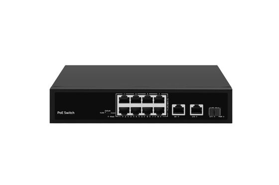 Switch PoE de 8 puertos 10/100Mbps 120W Gigabit Network SFP Uplink no administrado con alimentación de CA CE