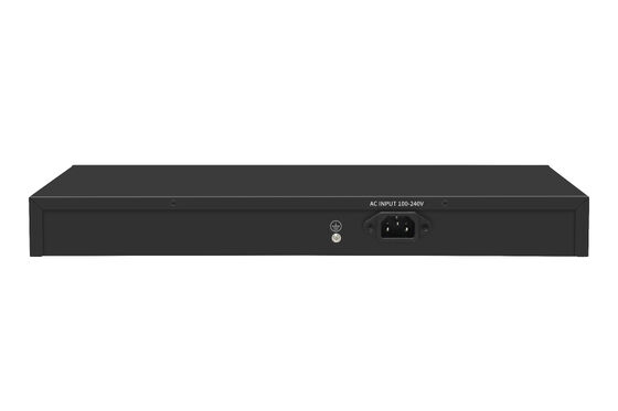 Switch PoE Gigabit de 24 puertos, tipo 1U no administrado, Ethernet 1G, presupuesto de 300W, sin ventilador