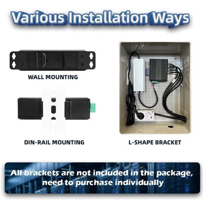 Switch PoE Solar Industrial DC12-48V 240W Switch de Red Gestionado por Web para Sistemas de CCTV