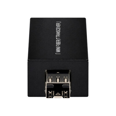 Mini convertidor de medios de fibra óptica Gigabit DC5V DC12V tamaño compacto 20KM Extensión CE