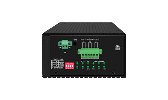 MPPT Solar PoE Switch incorporado L2 Gigabit Ethernet administrado 4 puertos DIN montado CE