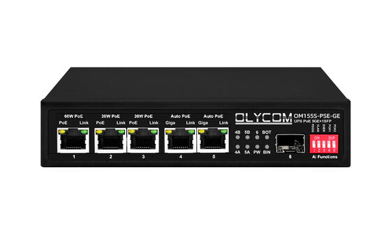 El control de carga solar de Gigabit PoE Switch MPPT es un control de carga solar de fibra óptica SFP con entrada DC12V/DC24V/DC48V.