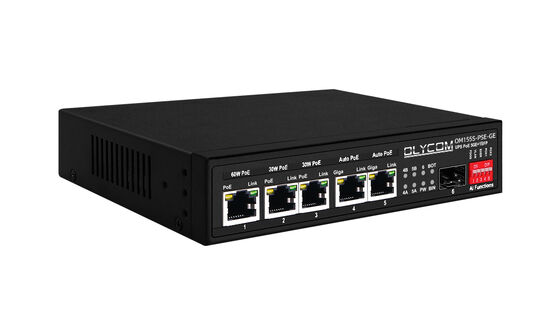 El control de carga solar de Gigabit PoE Switch MPPT es un control de carga solar de fibra óptica SFP con entrada DC12V/DC24V/DC48V.