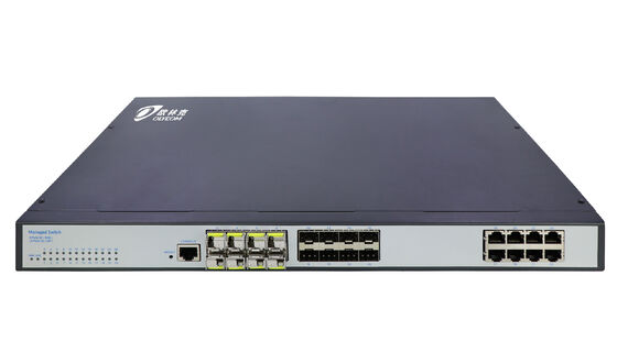 El puerto gestionado Gigabit del interruptor de red de la capa 2 24 Fanless WEB CLI SNMP apoyó FCC del CE