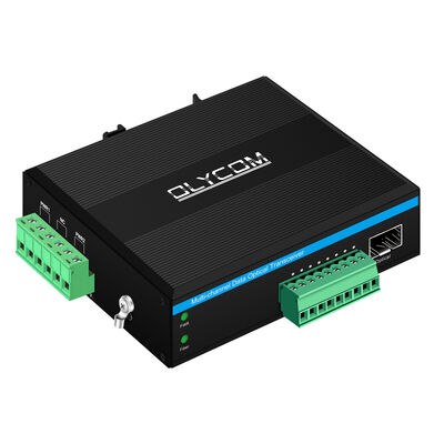 4 Cierre de puerto de contacto Transceptor de fibra óptica Bidi Transporte para monitoreo industrial CE