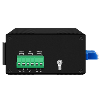 Modulo de interruptor de derivación de fibra de doble potencia con función de retraso inteligente DIP de entrada AC/DC DIN Rail