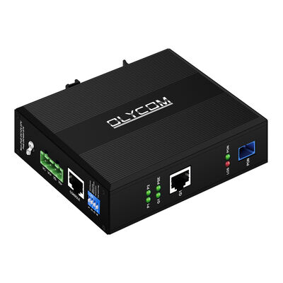 ONU Industrial Gigabit xPON PoE | Dispositivo de Acceso de Fibra EPON/GPON con Montaje en Carril DIN