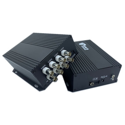 8 puertos convertidor óptico digital de video analógico multiplexador a través de cable coaxial DC5V