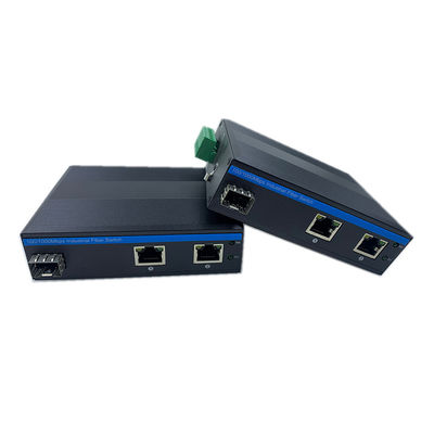 Interruptor de red de grado industrial 10/100m 1 Sfp 2 Rj45 Interruptor de red no administrado IP40 DC 9-36V