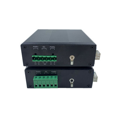 Interruptor de red endurecido 10/100Mbps Fibra Ethernet rápida IP40 DC12V DC24V no gestionado