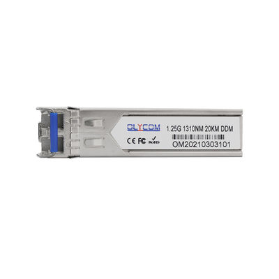 Módulo Transceptor SFP de 1.25Gb/S, Módulo Gigabit Ethernet LR 20km Monomodo CE RoHS