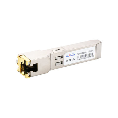 Transceptor de módulo Gigabit RJ45 SFP 10/100/1000BASE-T sobre el cable UTP Cat5
