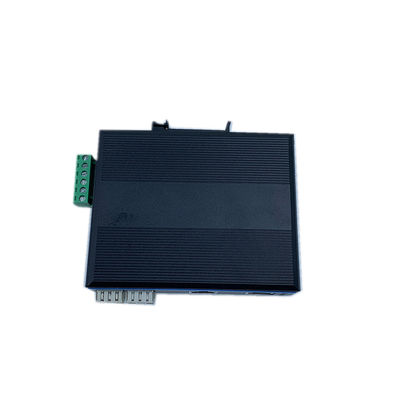 Switch de red industrial de 4 puertos Gigabit SFP Fibra óptica Ethernet no gestionado Carril DIN
