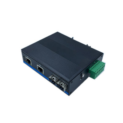 Interruptor POE industrial no administrado con 4 puertos y 2 ranuras SFP para sistema de cámaras de seguridad