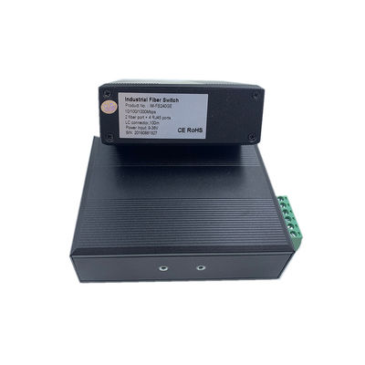 6 puertos Gigabit Industrial Fiber Switch 100M/1G Red óptica sin gestión FCC CE sin ventilador