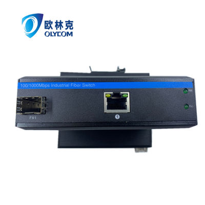 Convertidor de medios robusto Poe 15.4W 30W 10/100m Ethernet rápido Sin gestión de tren Ce Din