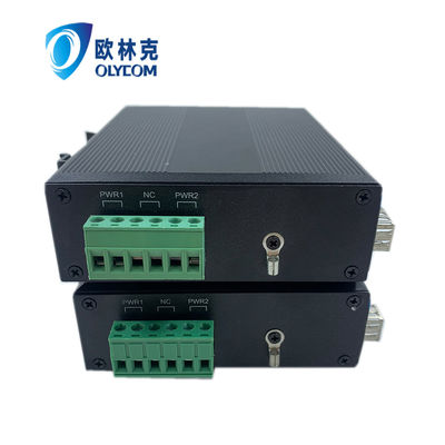 Convertidor de medios robusto Poe 15.4W 30W 10/100m Ethernet rápido Sin gestión de tren Ce Din