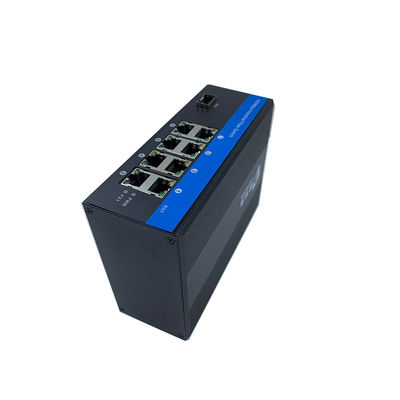 8 RED INDUSTRIAL DE PORTOS Interruptor Gigabit SFP Fibra Ethernet DIN Ferrocarril CE no gestionado