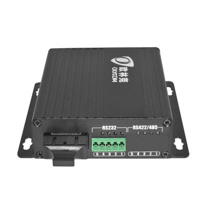 RS232 al convertidor de fibra óptica convertidor óptico en serie montado en la pared entrada DC12V
