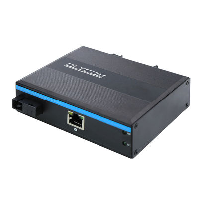 Convertidor de medios Ethernet industrial Gigabit sin administrar SC WDM de fibra única de tamaño pequeño