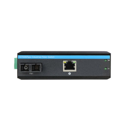 Convertidor de medios de Ethernet rápido industrial SC Fibra fija SM/MM sin administrar 6KV CE