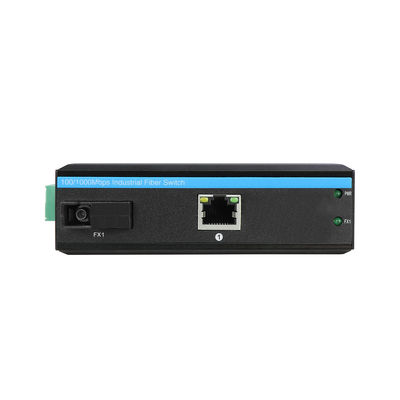 Convertidor de medios Ethernet industrial IEEE802.3af/En red robusta no gestionada CE DC48V