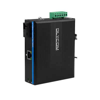 20KM Convertidor de medios WDM Ethernet rápido Red industrial robusta Mini tamaño no administrado