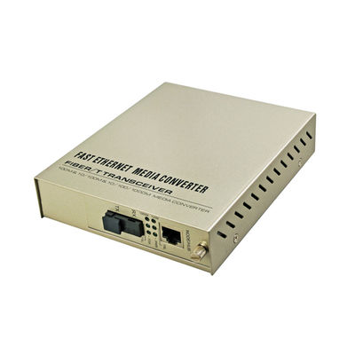 La medios CA del convertidor 1310/1550nm 220V de sola de la base Ethernet de la fibra óptica entró
