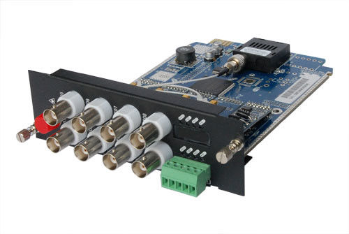 Conversor de medios de vídeo Chasis 3U Rack para convertidor óptico de vídeo doble entrada de energía