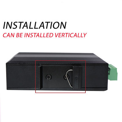 60KM Industrial PoE Convertidor de medios Gigabit Ethernet SC Fibra Duplex Sin administrar Mini tamaño