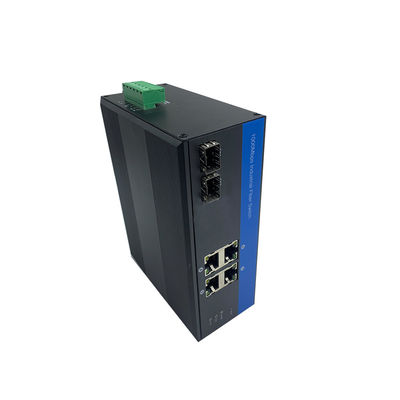 El interruptor durable Poe de Gigabit Ethernet accionó 4 que el RJ45 vira potencias de entrada hacia el lado de babor redundantes