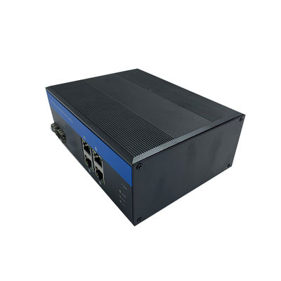 40Gbps Interruptor POE industrial no administrado 10/100Base SFP Puertos de fibra Interruptor PoE industrial