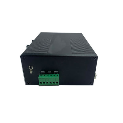 40Gbps Interruptor POE industrial no administrado 10/100Base SFP Puertos de fibra Interruptor PoE industrial