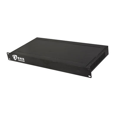 HD 1080P AHD CVI TVI Fibra de vídeo convertidor óptico digital 16 puertos entrada AC 220V
