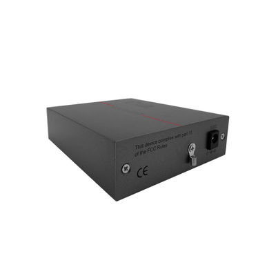 850nm Fibra óptica PoE Convertidor de medios Gigabit Red sin administrar Multimodo SFP Cage