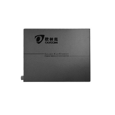 850nm Fibra óptica PoE Convertidor de medios Gigabit Red sin administrar Multimodo SFP Cage
