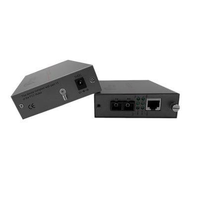 Convertidor de medios de fibra de PoE 20KM Megabit 30W PoE activo 48V Puerto SC de salida no administrado