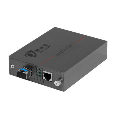 Conversor de medios PoE 10/100M Fibra óptica SFP con función LFPT DC5V no administrado