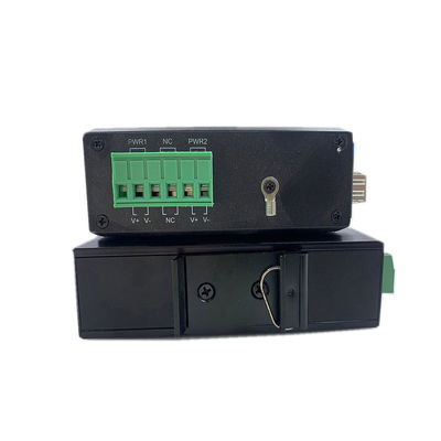 Convertidor de medios PoE industrial 15.4W 30W Ethernet rápido no administrado DIN Rail CE Mini tamaño