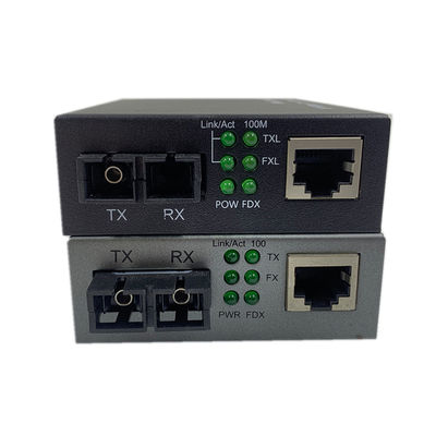 fibra dual del SC del convertidor 48V de los medios de Ethernet de la fibra óptica del 10/100M POE PSE para IPC