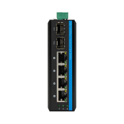 10 / seis interruptor de red industrial del gigabit portuario 100/1000Mbps con estándares del CE de la FCC