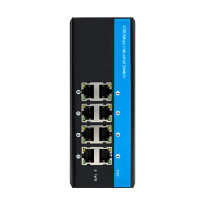 8 puertos E-Mark Conmutador PoE endurecido 240W Gigabit Ethernet DC48V Din Rail no administrado
