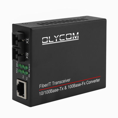 Convertidor de medios de fibra óptica en miniatura Ethernet rápida sin administrar de un solo modo Multimodo dúplex