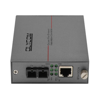 Conversor de medios de fibra de modo único Gigabit Ethernet DC5V 2U Chasis montado sin administrar
