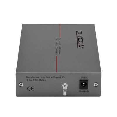 Conversor de medios de fibra de modo único Gigabit Ethernet DC5V 2U Chasis montado sin administrar
