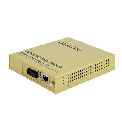 Convertidor de medios WDM 10/100Mbps Extensor de cobre de fibra montado en bastidor no administrado CE