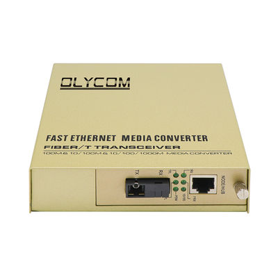 Convertidor de medios WDM 10/100Mbps Extensor de cobre de fibra montado en bastidor no administrado CE