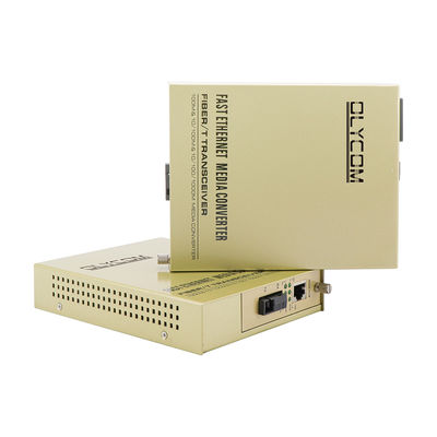 Convertidor de medios WDM 10/100Mbps Extensor de cobre de fibra montado en bastidor no administrado CE